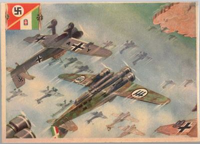 Cartolina Originale Rara Arma Aeronautica Cameratismo Aviatorio Dell'asse