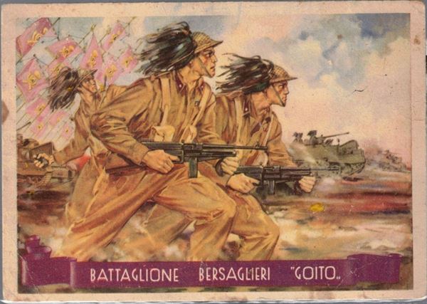 Original postcard of the Italian Liberation War - from 9 September 1943 to 8 May 1945