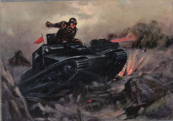 Original postcard 3rd tanker regiment episode of Gianagobo Somalia 17-4-1936
