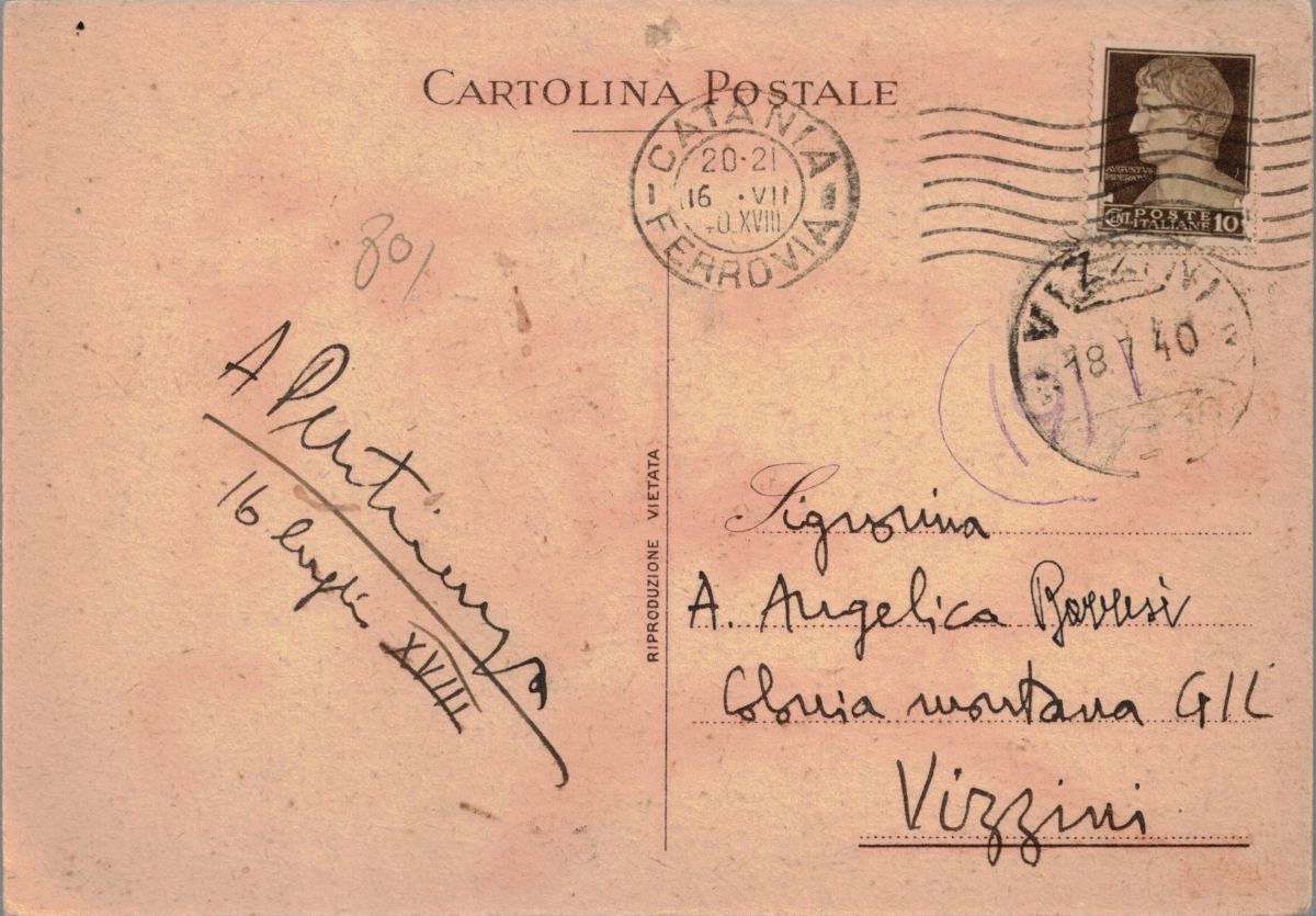 Rara Cartolina Originale le Frontiere Dell'italia Sono Sull'oceano I.n.C.f.