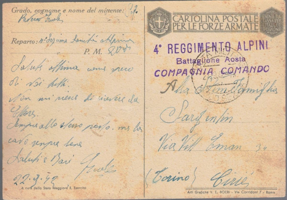 Cartolina Originale per le Forze Armate "paracadutisti in Azione"