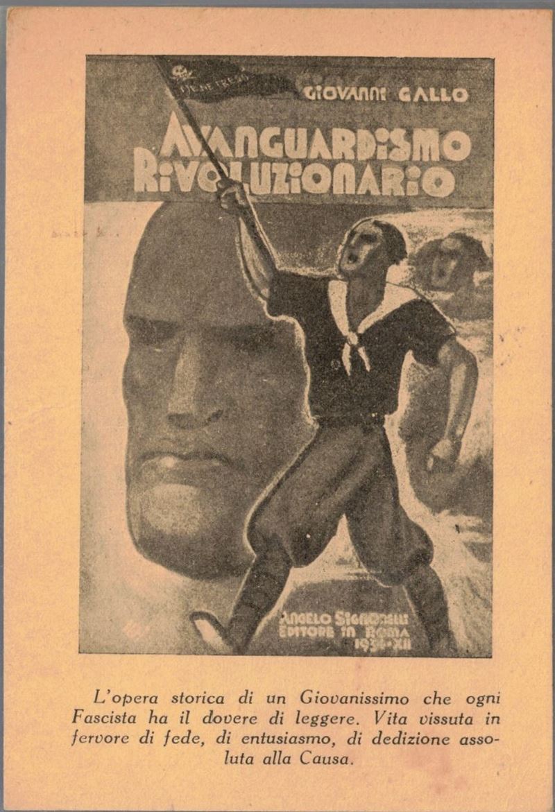 Cartolina originale 1934 avanguardismo rivoluzionario - Giovanni Gallo