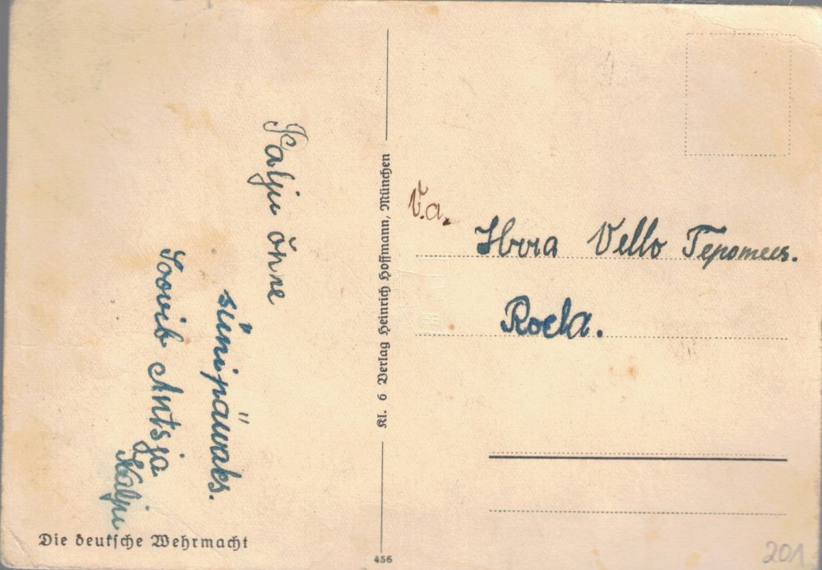 Cartolina originale la Wehrmacht Tedesca