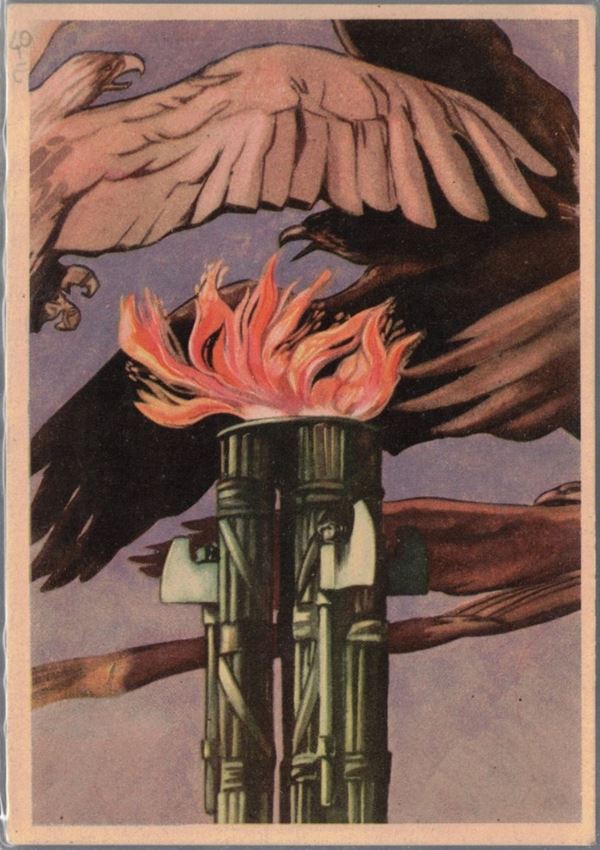 Original postcard pioneers of the Air Force, series 1 of 6 postcards