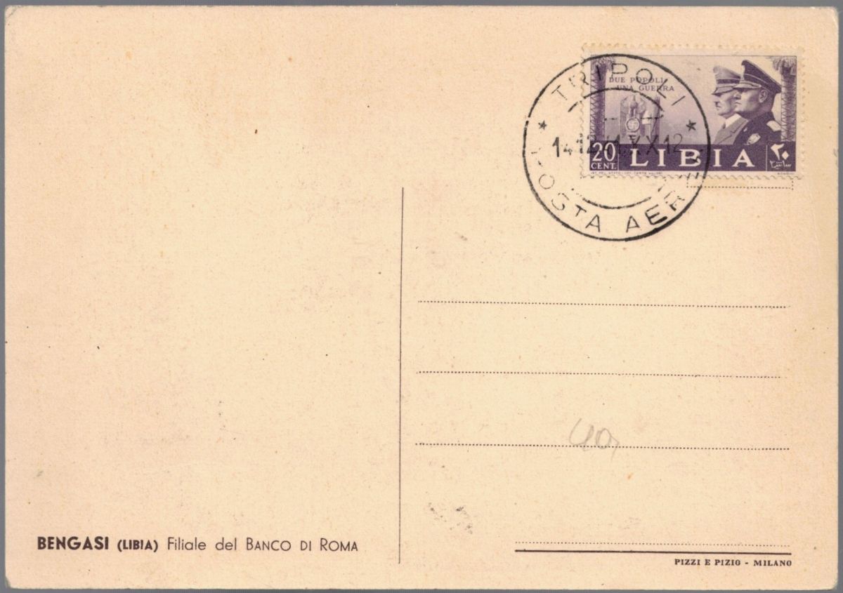 Cartolina Originale Bengasi Libia