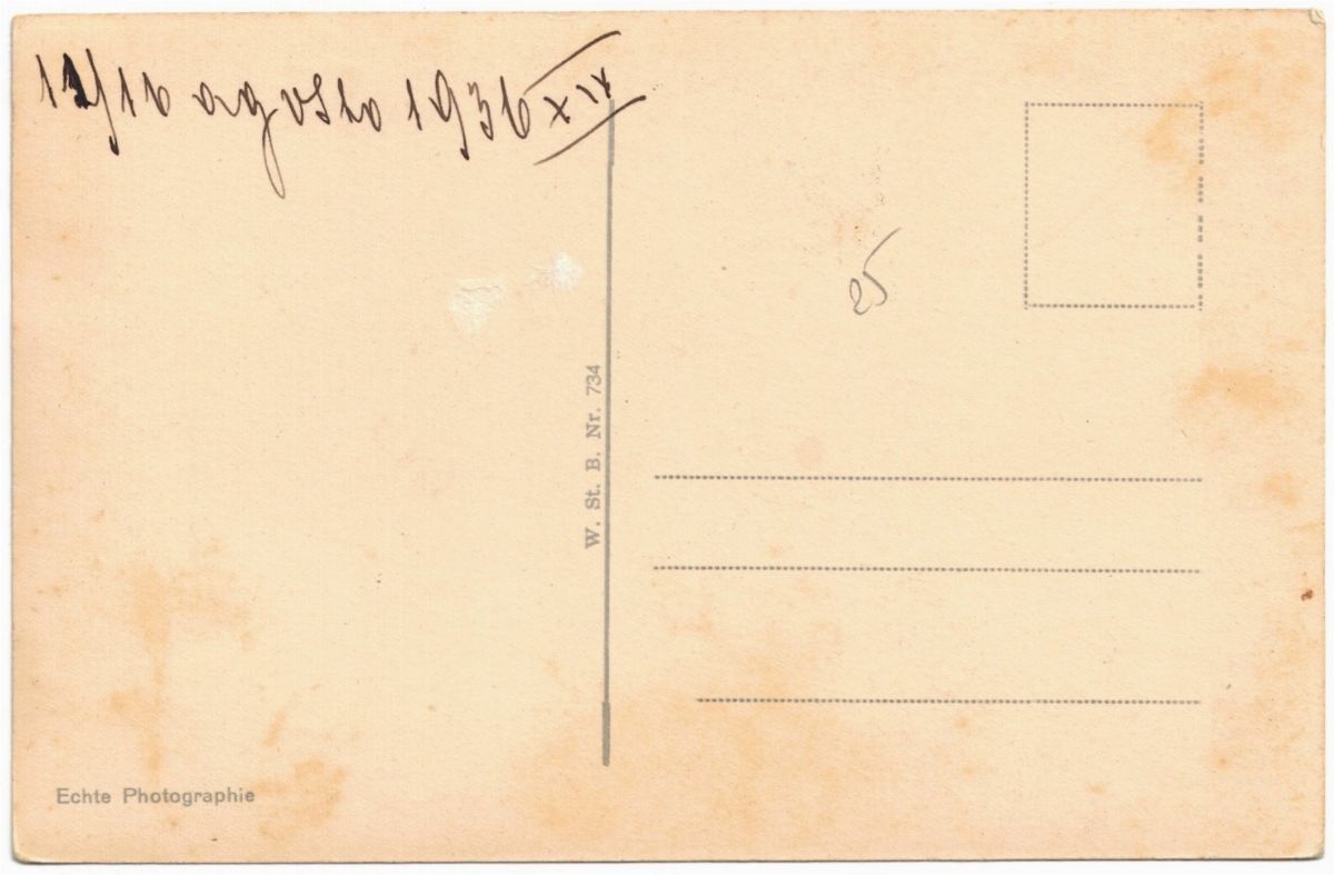 Cartolina originale 1/8/1936 raduno dei giovani tedeschi nel giardino di piacere a Berlino - aper...