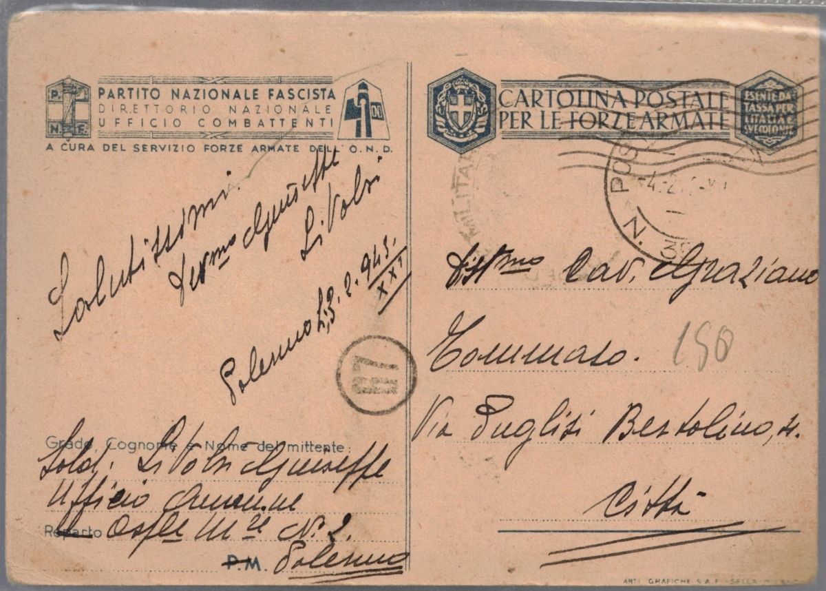 Cartolina Originale Pnf