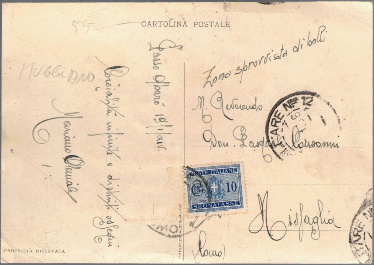 Rara cartolina coloniale 11 legione CC. NN.