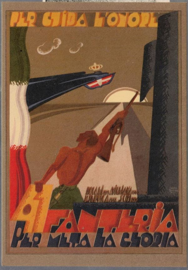 Original postcard 41st "Modena" infantry regiment