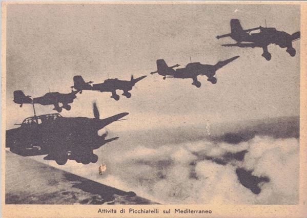 Original propaganda postcard by the P.N.F