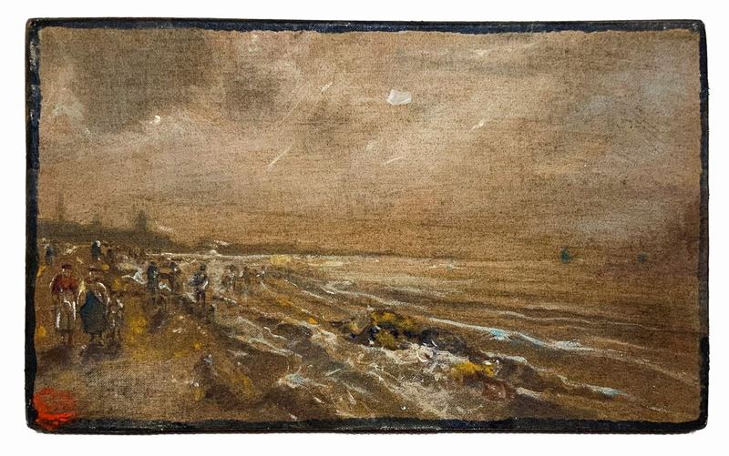 Personaggi sulla spiaggia