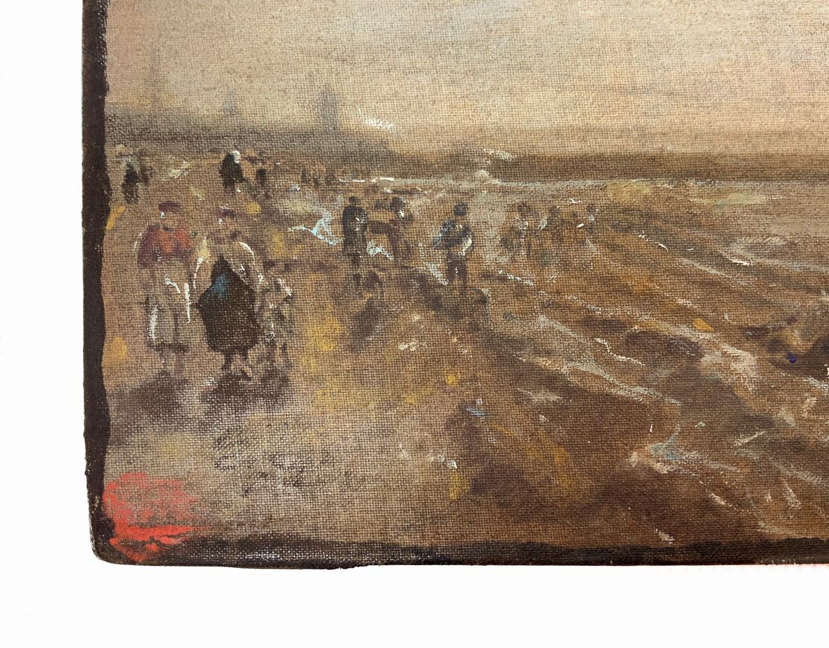 Personaggi sulla spiaggia