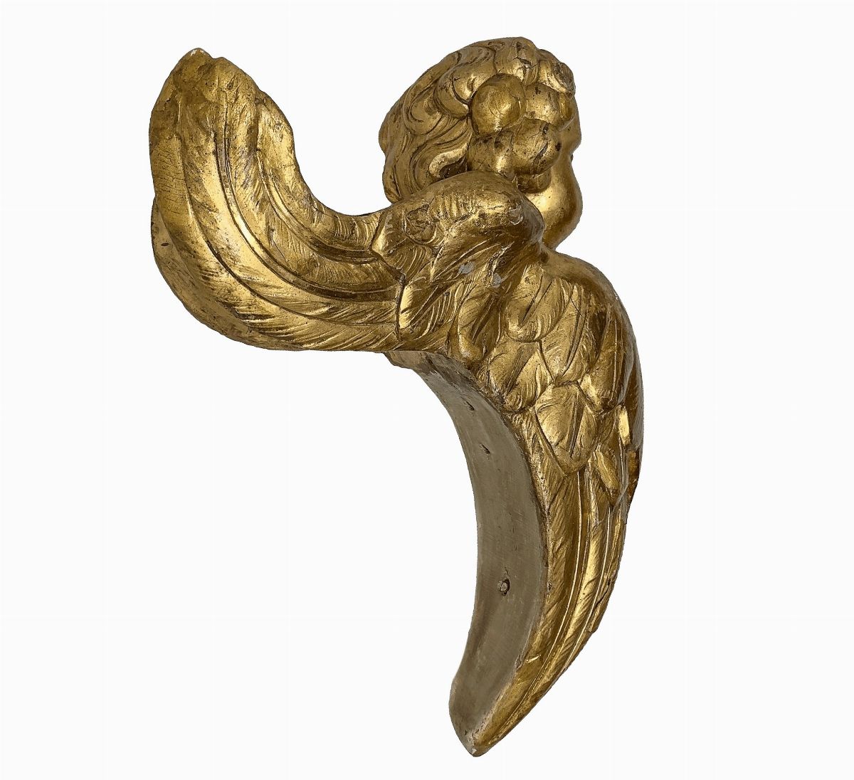 Coppia di Angeli Alati, Fregi Legnei