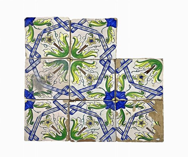 N.78 Piastrelle in maiolica di Caltagirone  