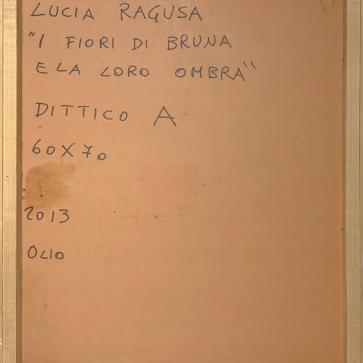 Lucia Ragusa - Dittico di Dipinti Intitolati "i Fiori di Bruna e la Loro Ombra"