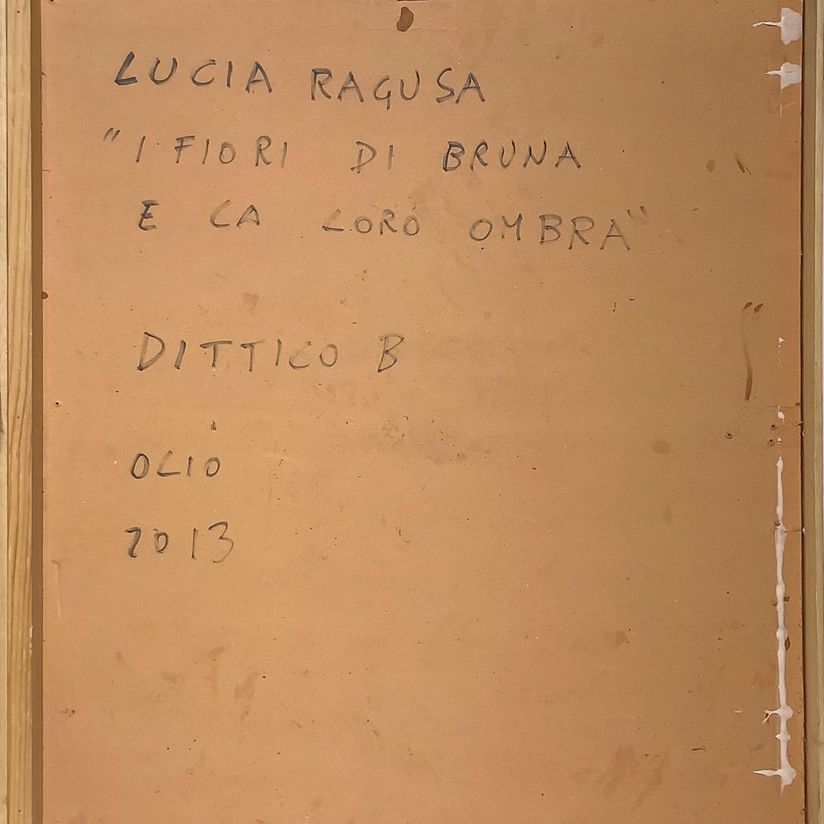 Lucia Ragusa - Dittico di Dipinti Intitolati "i Fiori di Bruna e la Loro Ombra"