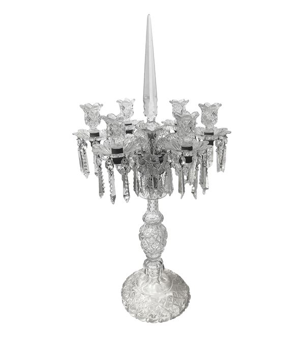 Crystal chandelier with 6 lights in Bohemian crystal