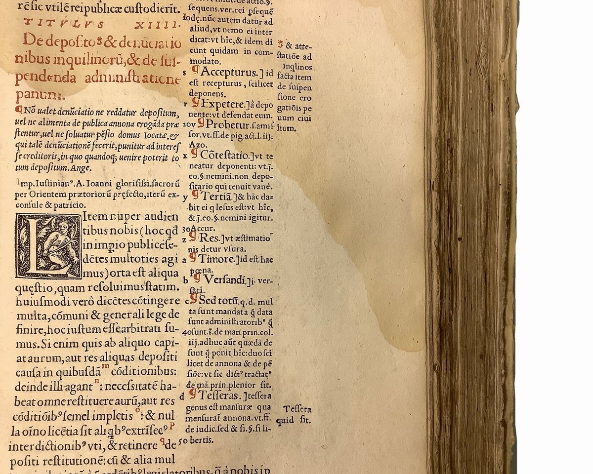 Corpus Iuris Civilis, di Iustiniani Sacratissimi Imperatoris: Istitutionum