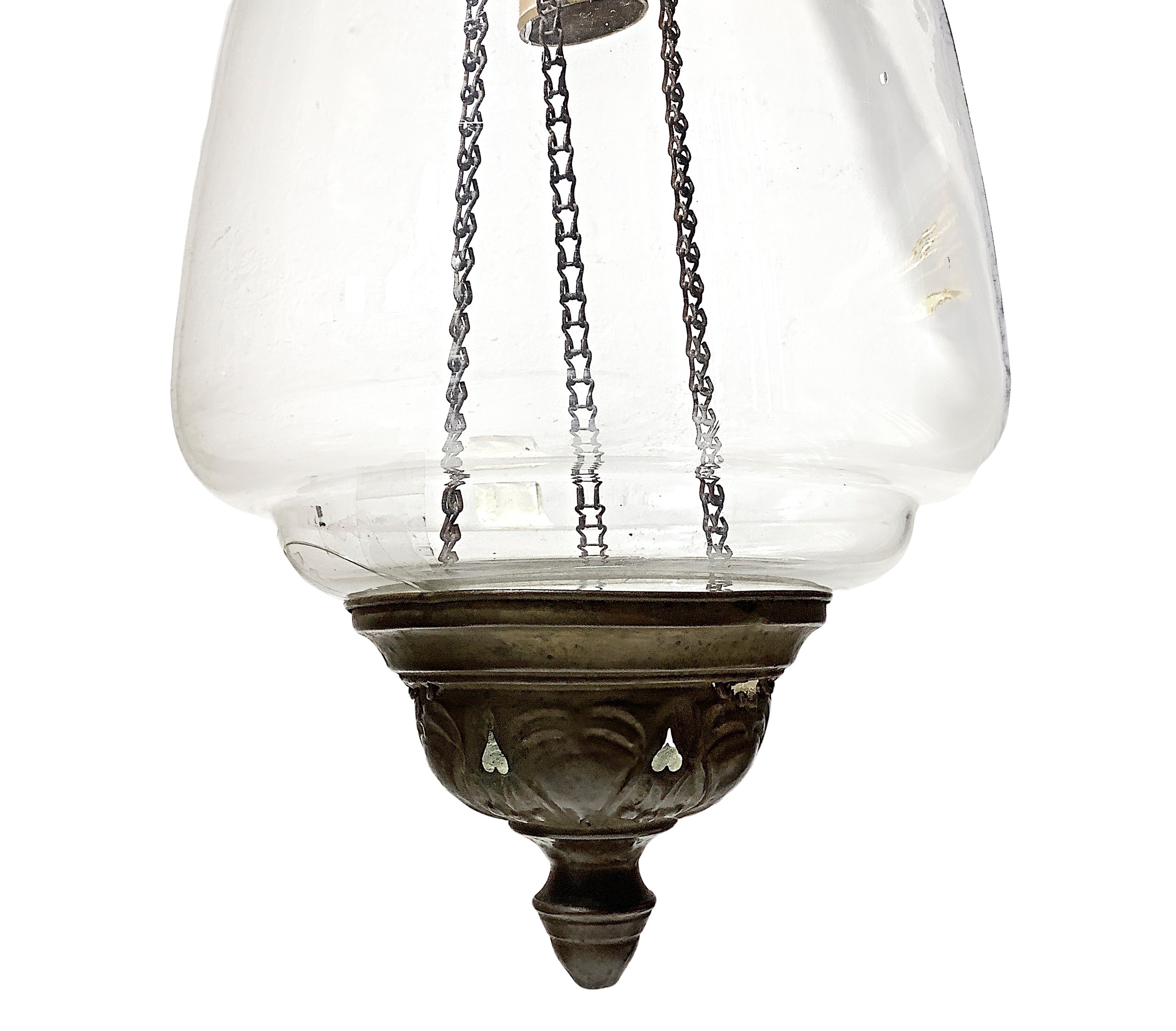 Lume in vetro e ottone