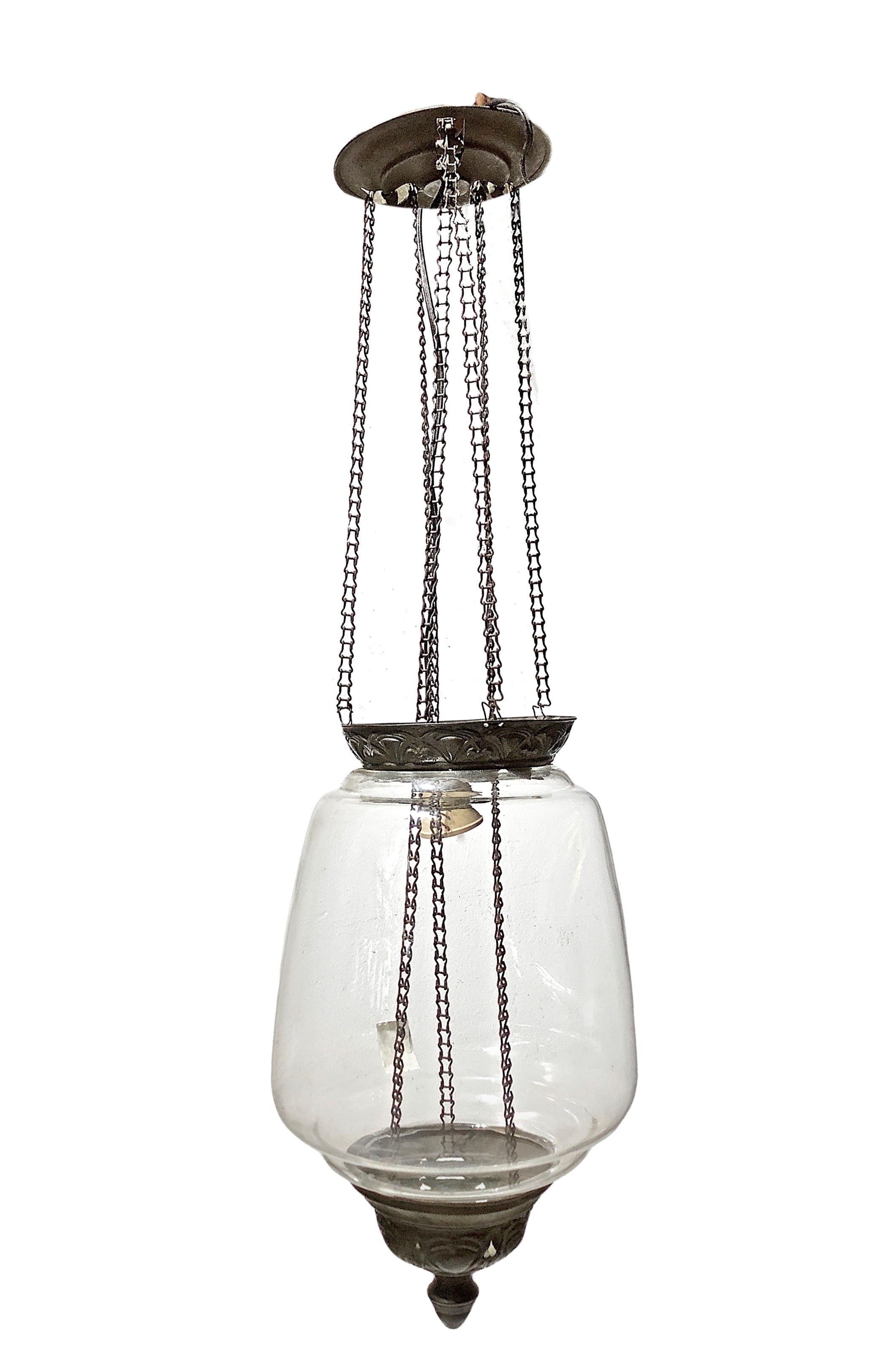 Lume in vetro e ottone