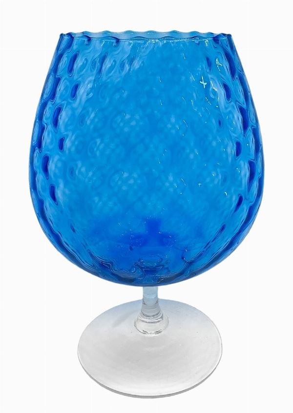 BOCCIA AZZURRA IN VETRO