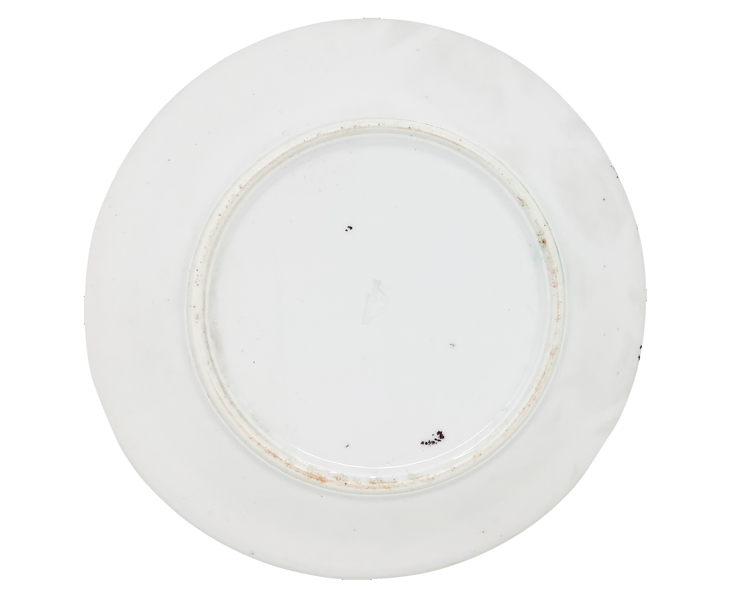 Numero due piattini Cinesi raffiguranti volatili su sfondo blu e giallo