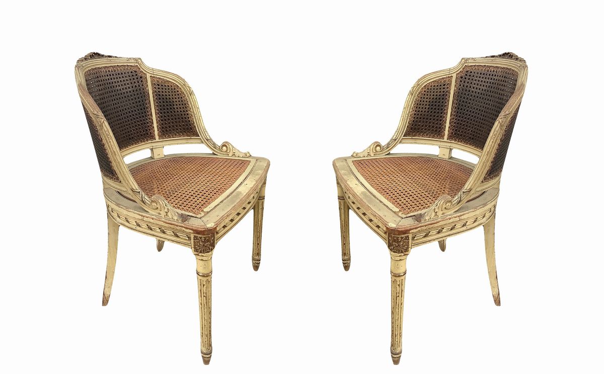 Coppia di Poltroncine Laccate