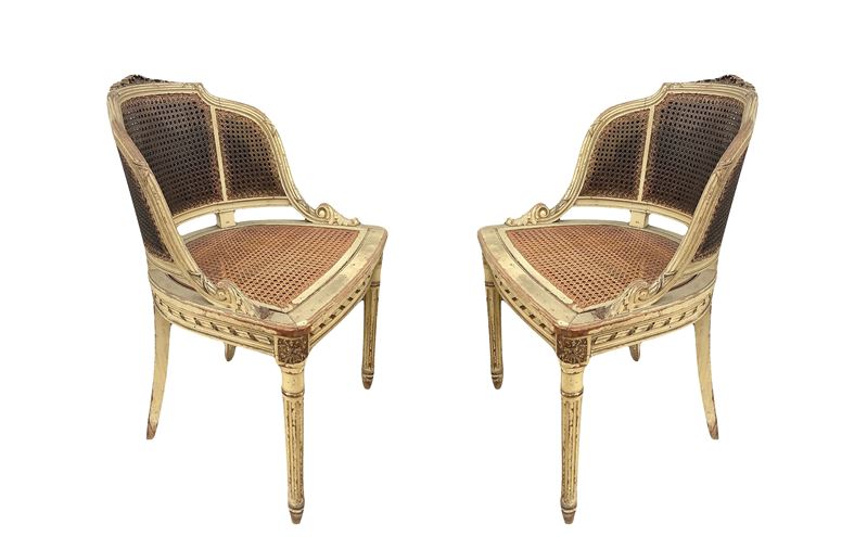 Coppia di Poltroncine Laccate