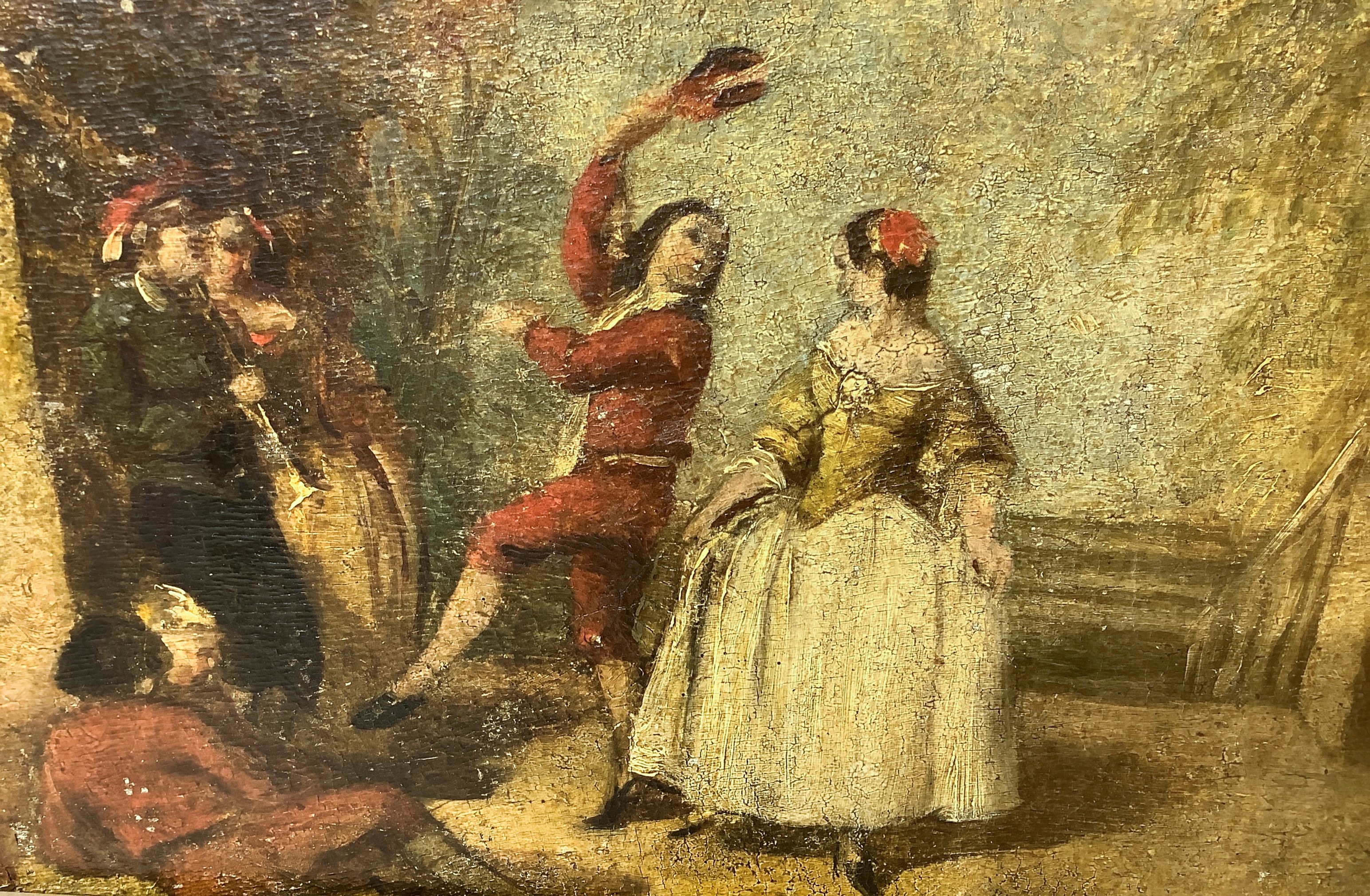 Scena di Balli Popolari con Personaggi En Plein Air