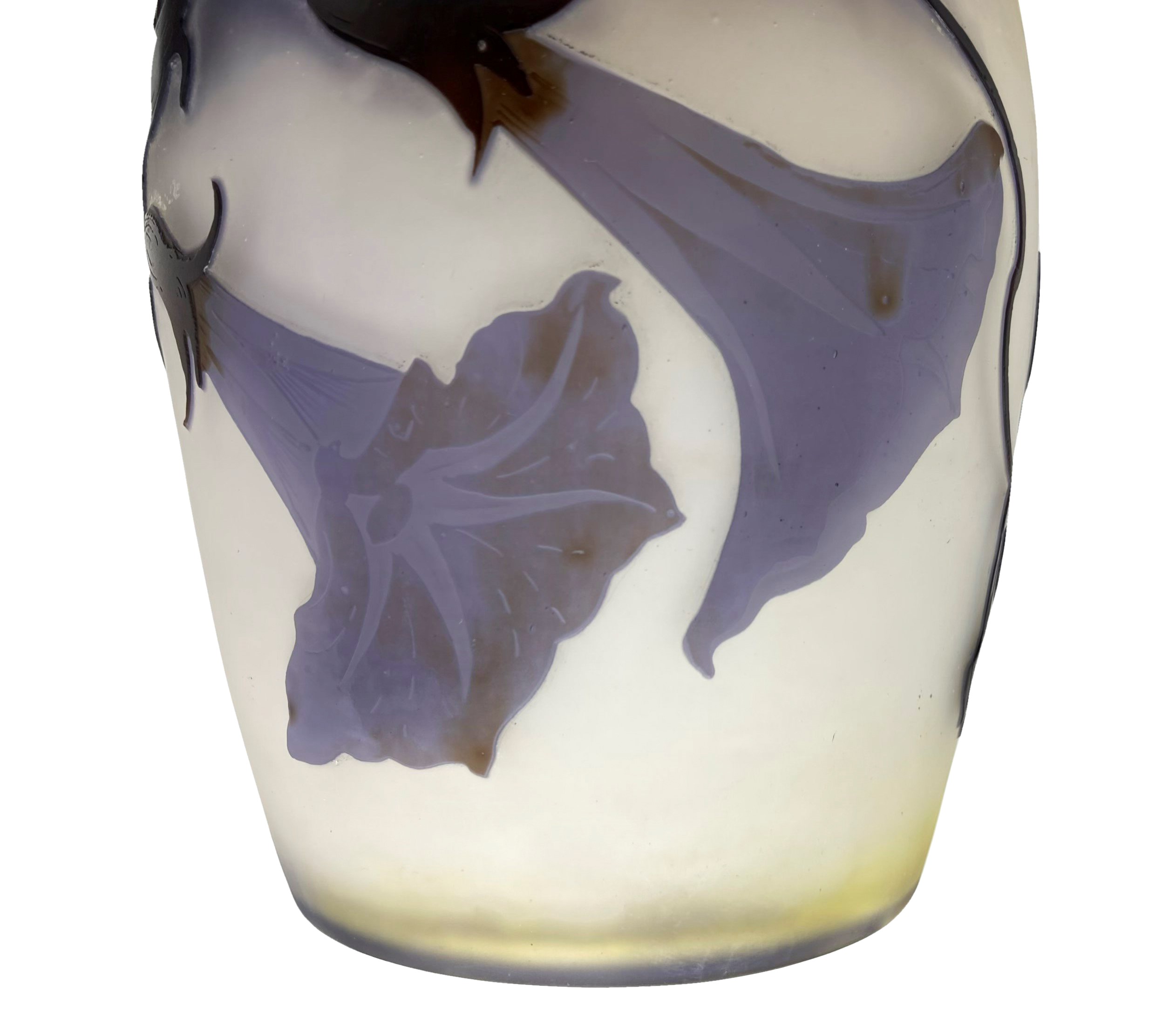 Cristallerie D'emile Gallé - Vaso in Vetro Cammeo con Coperchio