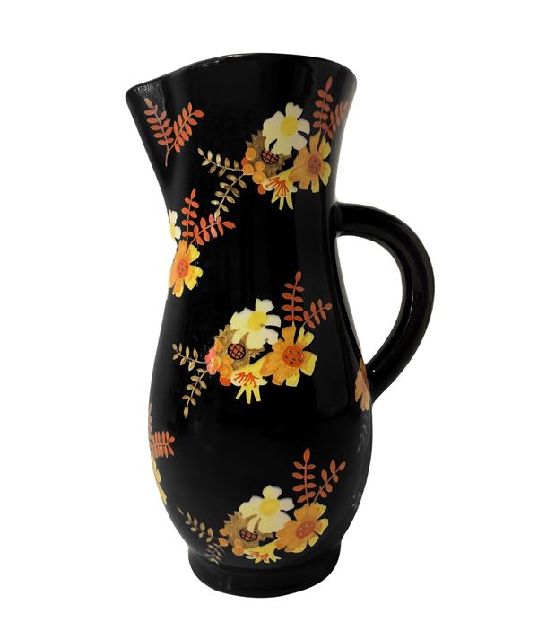 Lenci - Pitcher with handle in cast earthenware