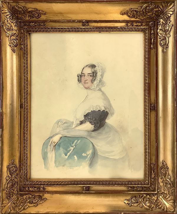 Rudolf  Gaupmann - Painting depicting "Elegant Dame"