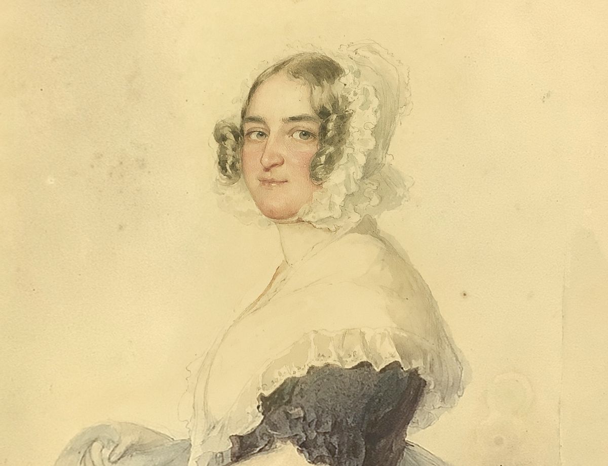 Rudolf Gaupmann - Dipinto Raffigurante "elegante Dame"