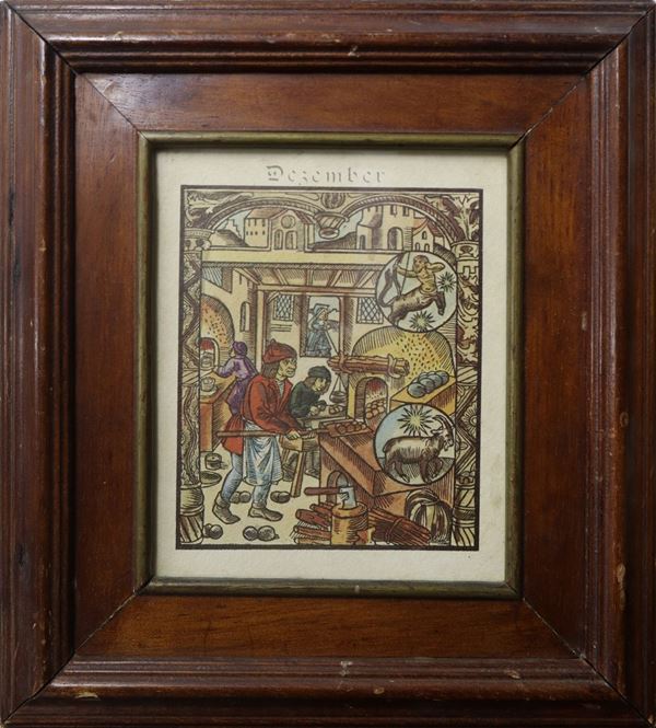 Print of the month for December  - Auction AUCTION#44 Vintage Etchings, Drawings and Books - Casa d'aste La Rosa