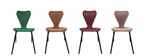 Group of four chairs