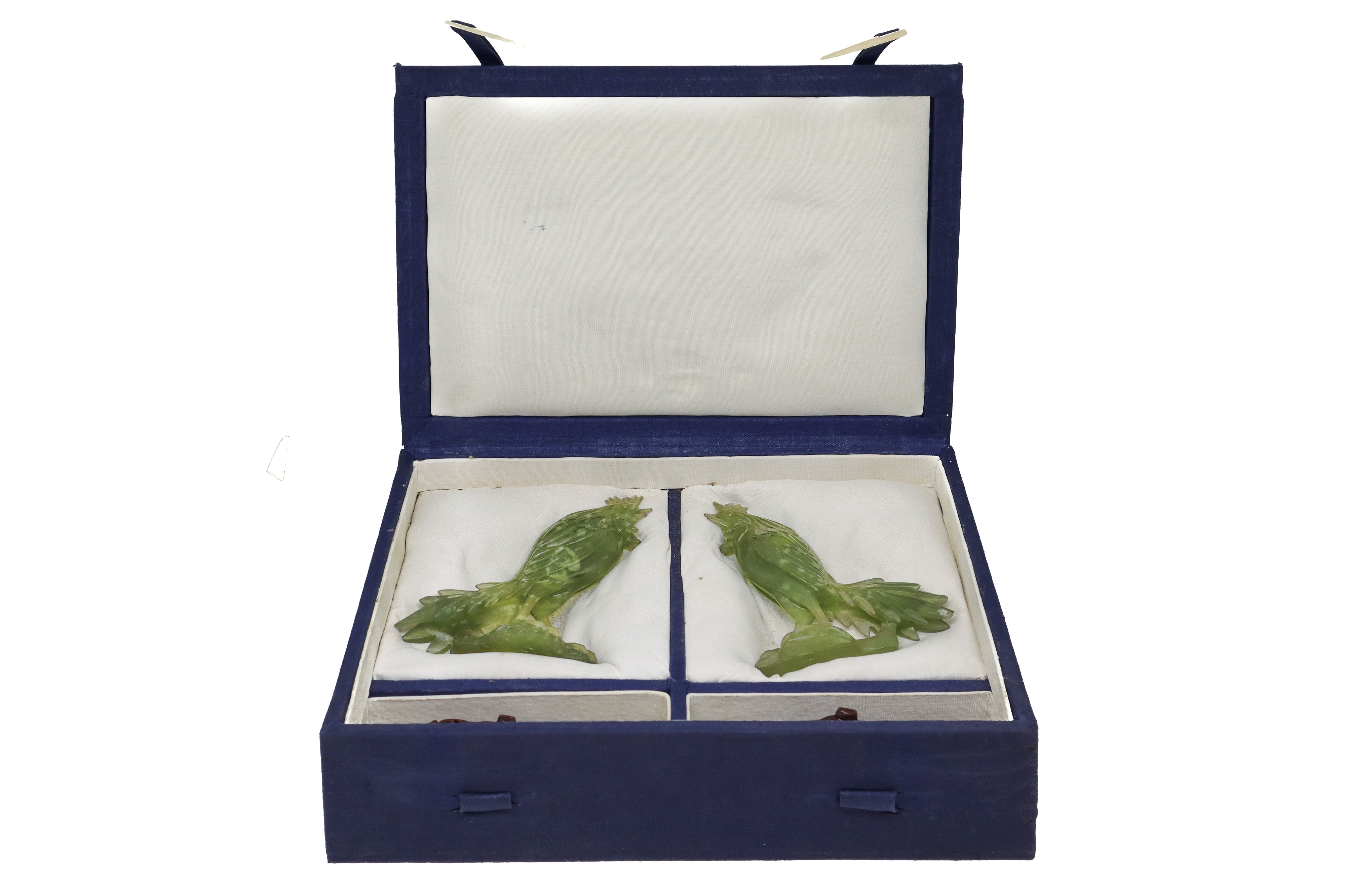 Galli in giada verde