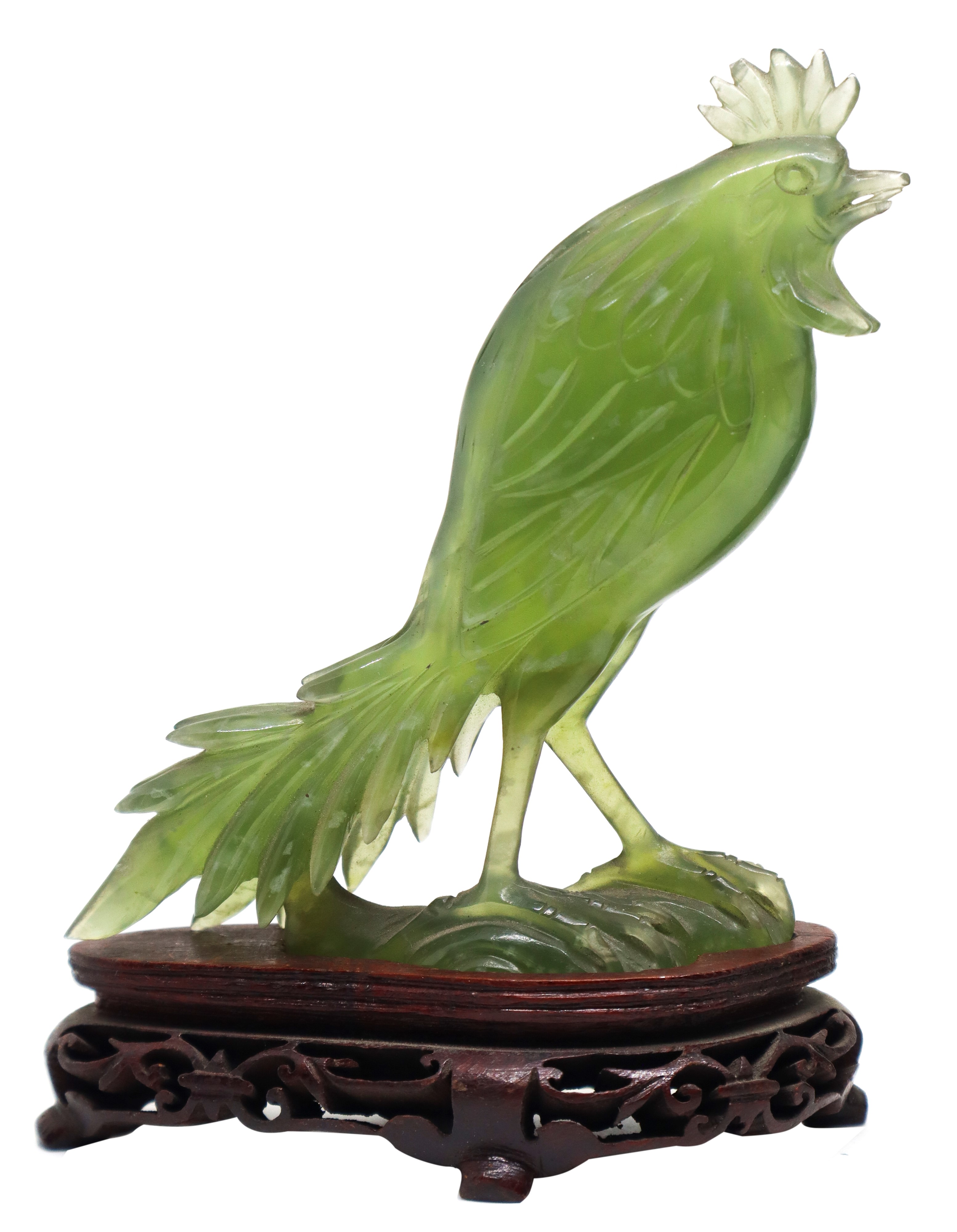 Galli in giada verde