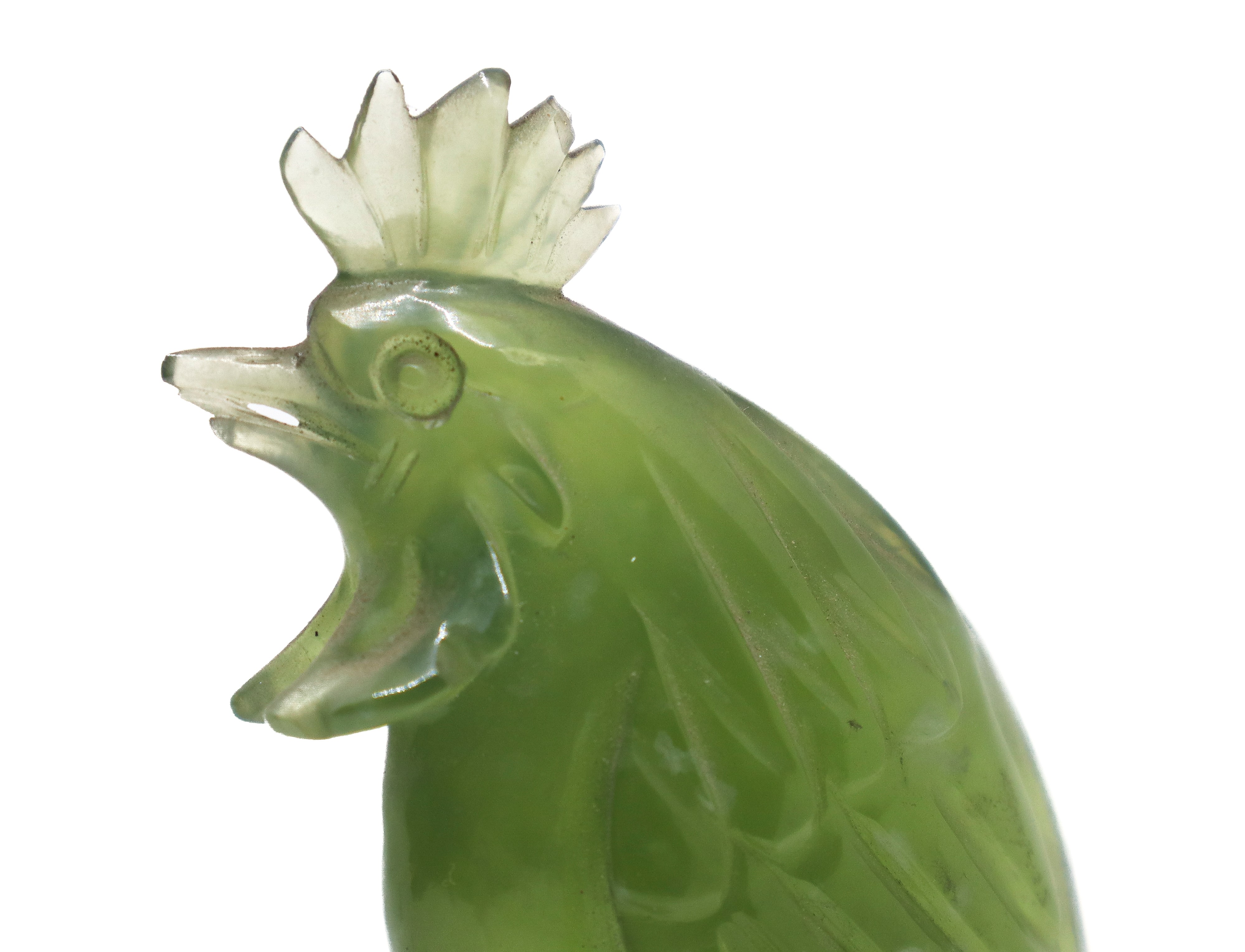 Galli in giada verde