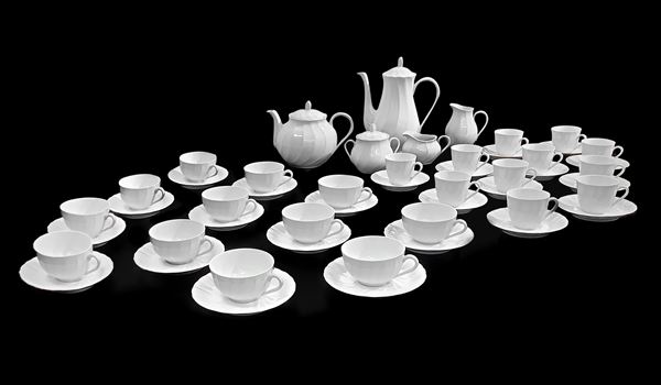 Bernardaud Limoges, France - Prestigioso servizio da te e caffe