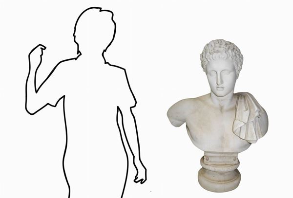 Mezzobusto raffigurante Giovane Atleta  Romano