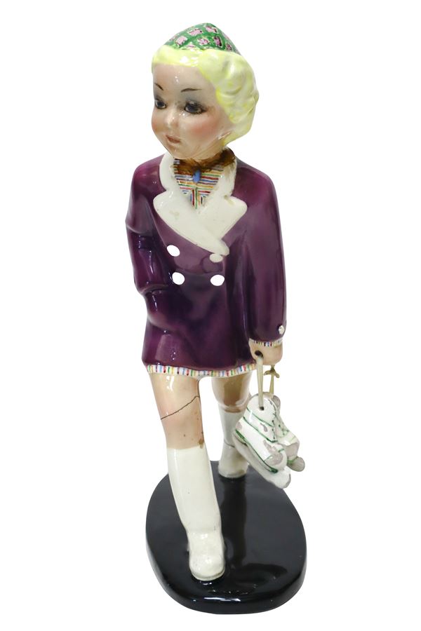 Lino  Berzoini - Little girl with ice skates
