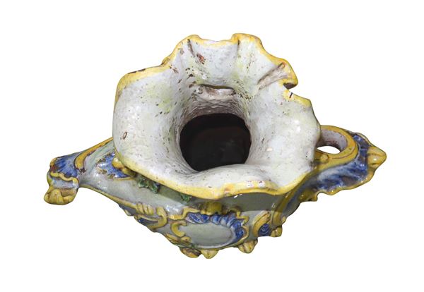 Vaso Ornamentale Blu in Ceramica Siciliana