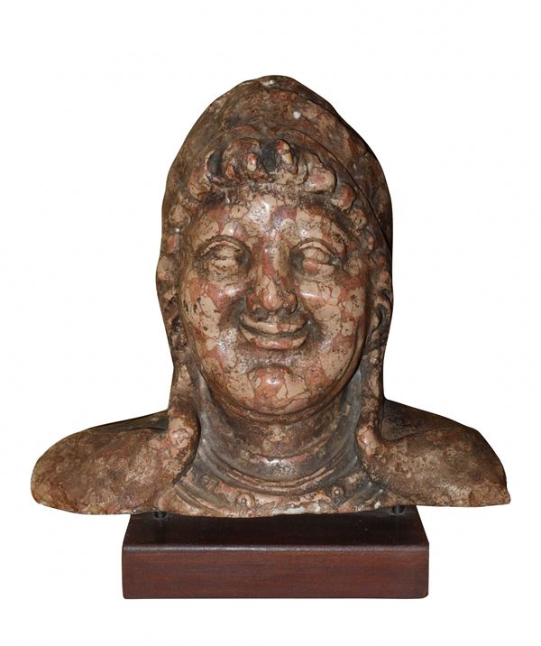 Buddha ridente in marmo 