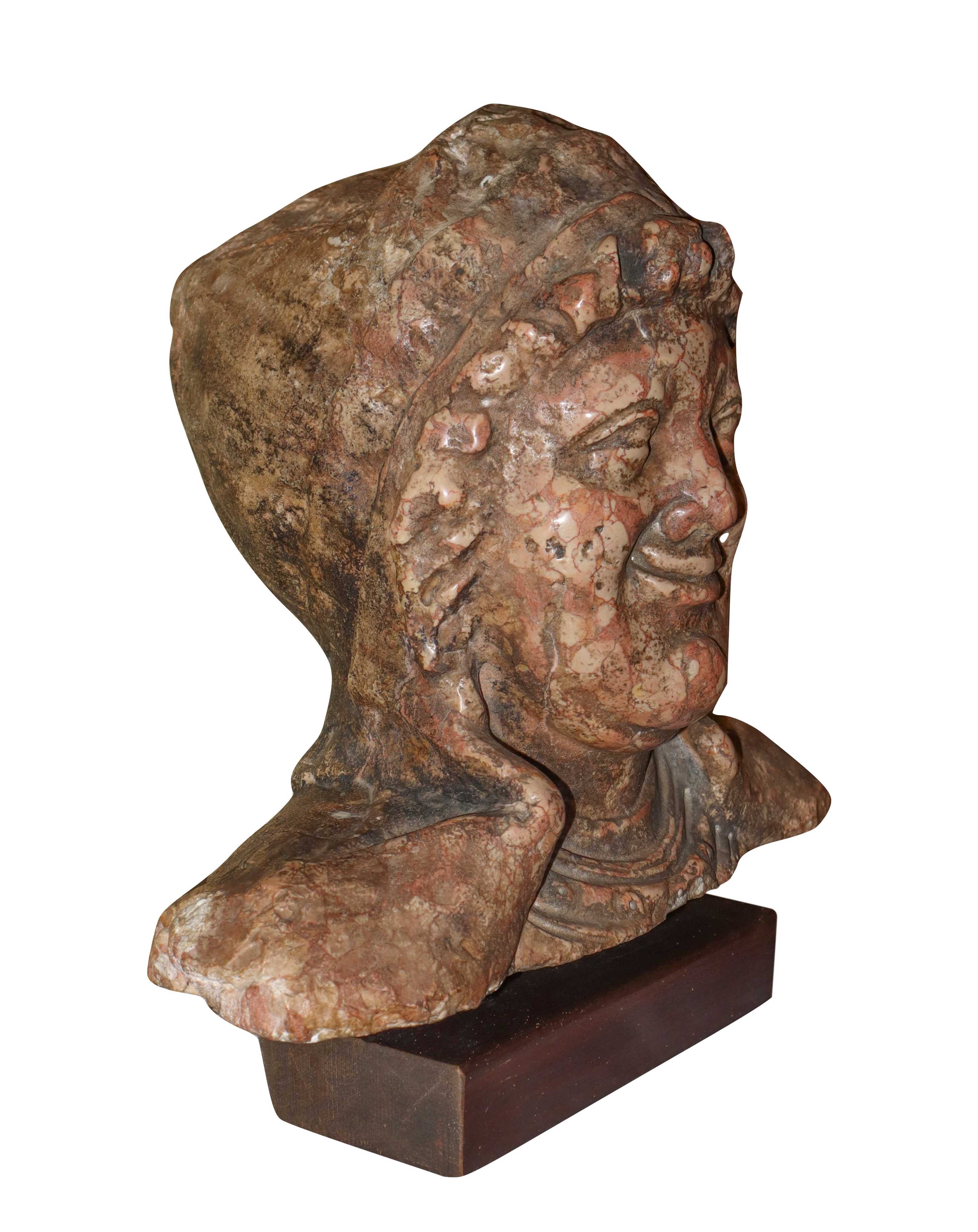 Buddha Ridente in Marmo
