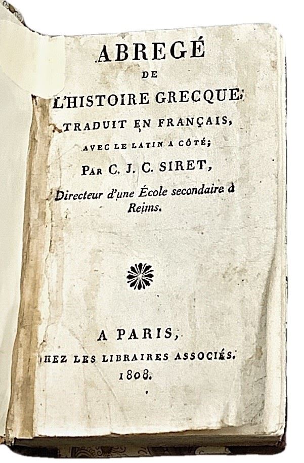 Abregé de l'historique grecque