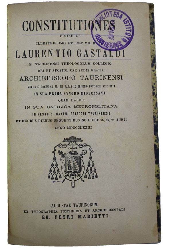 Lorenzo Gastaldi - Constitutiones