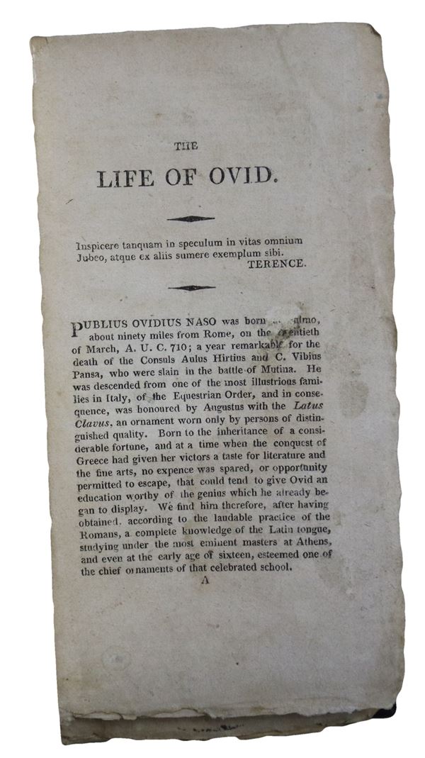The life of Ovid