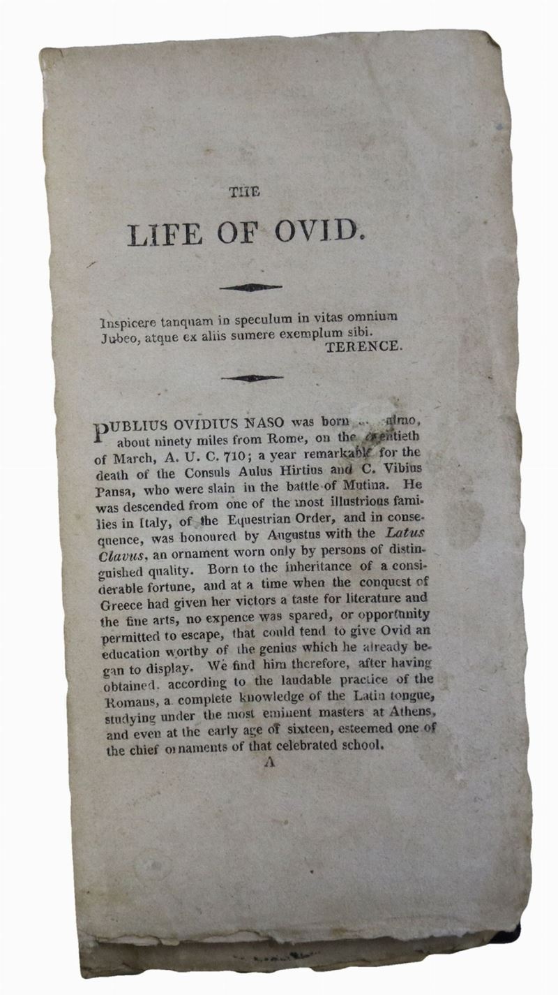The life of Ovid
