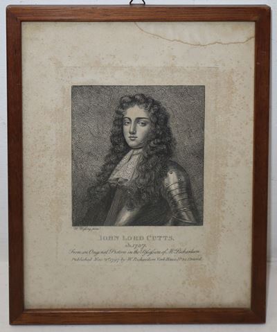 John Lord Cutts, Incisione da originale su commissione dell’epoca, XIX secolo