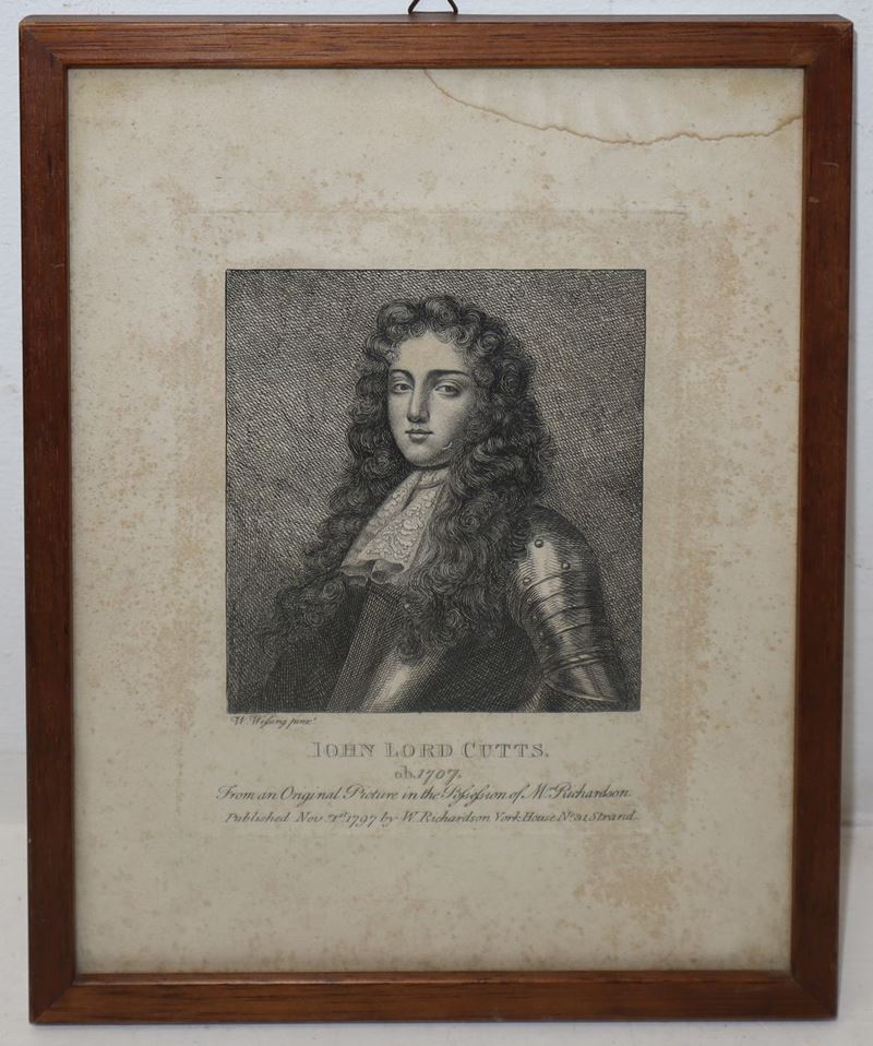 John Lord Cutts, Incisione da originale su commissione dell’epoca, XIX secolo